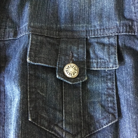 Charter Club Blue button down Denim jacket - Picture 5 of 10
